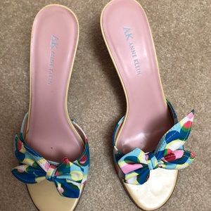 Anne Klein multi-colored sandal